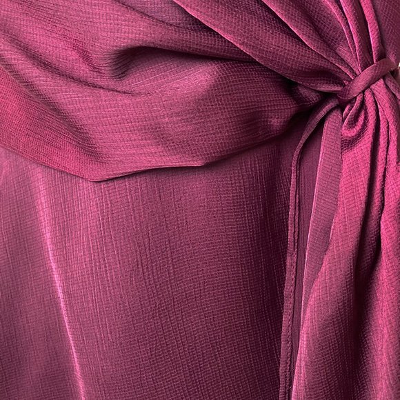 ASTR | Satin Gathered Waist Cami Eggplant - Picture 5 of 8
